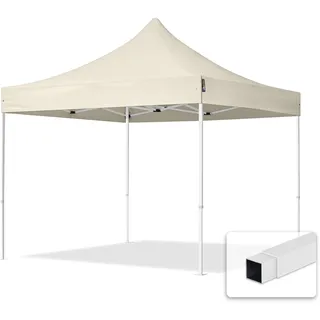 TOOLPORT Faltpavillon 3 x 3 m inkl. Seitenteile Creme