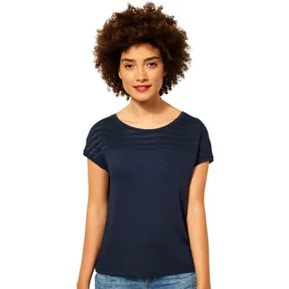 STREET ONE Damen A318120 Spitzenshirt, Grand Blue, 38