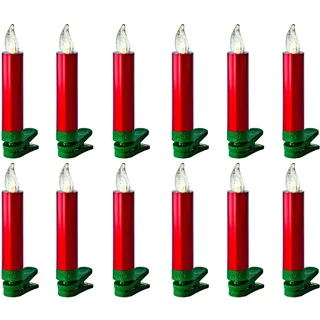 Krinner Lumix Superlight Mini Christbaumkerzen rot