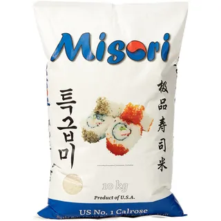chichl MISORI Calrose Reis / Sushi Reis; Premium Qualität, 1er Pack (1 x 10 kg Packung)