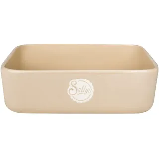 Sallys Stoneware Ofenform - eckig - Desert Beige - Klein