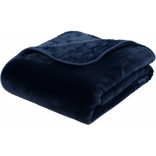 Gözze Wohndecke »Premium Cashmere Feeling« mit premium Cashmere Feeling, Kuscheldecke, blau