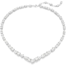 Bild von Mesmera Halskette, Rhodinierte Damenhalskette mit Strahlenden Swarovski Kristallen