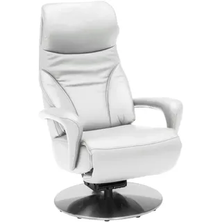 Dieter Knoll Relaxsessel , Weiß , Metall , Echtleder , Longlife-Leder, Semi-Anilinleder , 75x117x88 cm , Fußauswahl, Lederauswahl, Stoffauswahl, erweiterbar (Typenauswahl), Herz-Waage-Funktion , Wohnzimmer, Sessel, Ledersessel