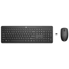 HP 230 Kombination aus kabelloser Tastatur und Maus (1600 dpi, Akku bis zu 16 Monate Lebensdauer, USB-A-Anschluss, LED-Anzeige, Windows 7, 8, 10 und Mac OS 10.1 oder höher), spanische QWERTY-Tastatur,