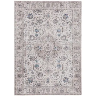 Kunstloft Teppich Laury Beige 120x170 cm , Textil , Orientalisch , Rechteckig , 120x1 cm , Gots , waschbar , Teppiche und Böden, Teppiche