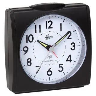 Atlanta Magic Großer XXL Funkwecker Licht schwarz