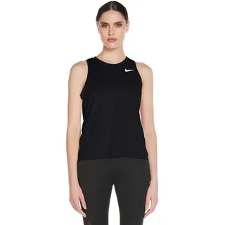 Nike Damen Tank Top W NK Miler Tank, Black/(Reflective silv), XS, AJ8102