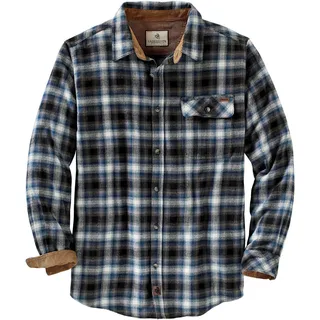 Legendary Whitetails Herren Big & Tall Buck Camp Flanellhemd, Birch Poseidon Plaid, 3XL Hoch
