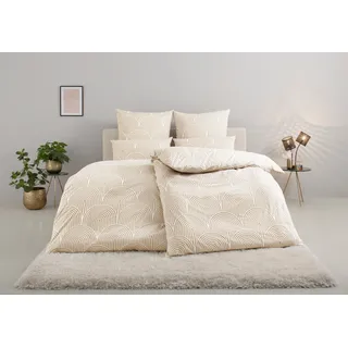 LEONIQUE Matilda Skandinavisches Design Beige 155 x 220 cm + 2 x 80 x 80 cm