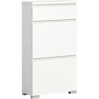 INOSIGN Schuhschrank »Skoskap, Tiefe 27cm, 2 Klappen, 1 Schubkasten, Platz für 6 Schuhpaare«, Schuhkipper, Schuhkommode, Schuhregal, Kommode, Anrichte, weiß