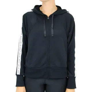 Nike Damen Long Sleeved T-Shirt W NK Dry GET FIT FLC HD FZ JDI, Black/White, 2XL, BV5041