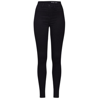 Noisy May NMCallie HW Skinny Fit Jeggings mit Label-Patch, Black 29/30