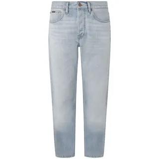 5-Pocket-Jeans PEPE JEANS "JEANS ALMOST", Herren, Gr. 33, Länge 34, blau (blau rigid denim), Denim/Jeans, Obermaterial: 100% Baumwolle, relaxed fit, Jeans 5-Pocket-Jeans