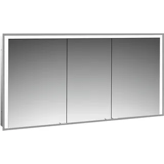 emco prime 3 Spiegelschrank, 1400mm, 3 Türen, Unterputzmodell, 949717207, Farbe: aluminium/spiegel