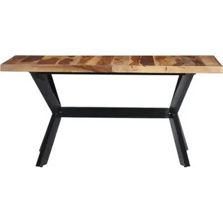 vidaXL Esstisch 140x70x75 cm Massivholz