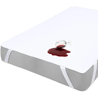 Utopia Bedding Wasserdichter Matratzenschoner - 70 x 140 cm, Oeko-Tex-zertifizierter Atmungsaktiver Matratzenschutz mit Elastischen Eckbändern, Perfekte Passform, Inkontinenzschutz, Weiß