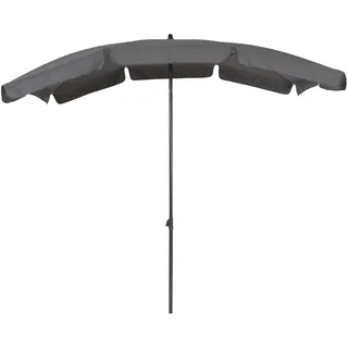 greemotion Sonnenschirm mit UV-Schutz - Balkonschirm in Anthrazit-Grau - Gartenschirm knickbar - Terrassenschirm rechteckig - Outdoor-Schirm für Balkon, Terrasse & Garten