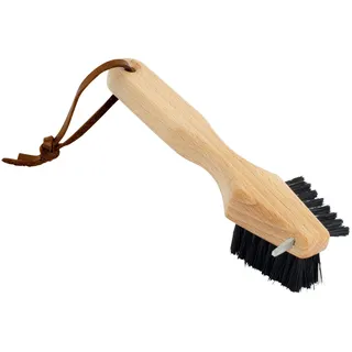 Redecker 381216 Schuhsohlenbürste, 16 cm, Buchenholz & Wildschweinborste