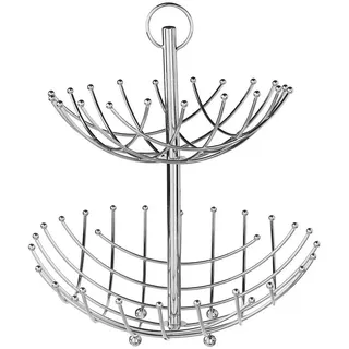 5five simply smart 5Five, Dekoschale, Elegante Obstschale - 2 Körbe