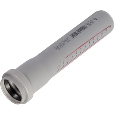 HT - Rohr Länge 250 mm mit Muffe NW 40 / HTEM Abflussrohr/Verbindungsrohr/Abwasserrohr/HT-Rohre
