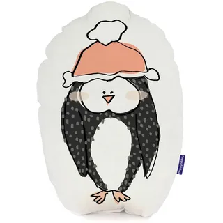 HappyFriday Moshi Moshi Kissen, Mehrfarbig, Pinguin, 40 x 30 cm