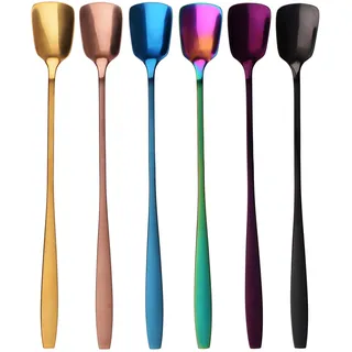 GRÄWE Eislöffel 6 Stück lang, Edelstahl, Serie Königstein