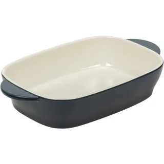 RESTO Auflaufform 1,65 L., rechteckige Backform, Brotbackform kratz- und schnittfest aus Keramik, für Quiche, Lasagne, Brownie, Auflauf