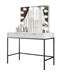 lookway Schminktisch MIT Spiegel Cortado Elite Weiss