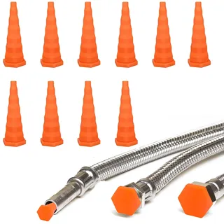 LONGHAO 10 Stück 68.33mm Hydrauliköl-Service-stopfen für Schläuche & Rohre