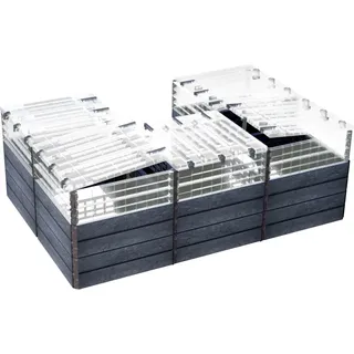 Garantia Hochbeet-System U Turbo Plus Ergo Quadro 80 cm x 240 cm x 160 Stone