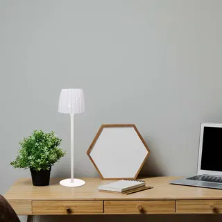 V-TAC Wiederaufladbare Tischlampe - IP20 - Weiß - 2.7W- 110 Lumen - 3IN1 - Gold