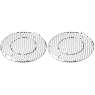 Weber 8835 Gourmet BBQ System, Grillrost mit Grillrosteinsatz, Schwarz (Packung mit 2)