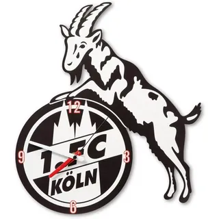 1. FC Köln Wanduhr Logo Metall 4080495 - 1 - schwarz