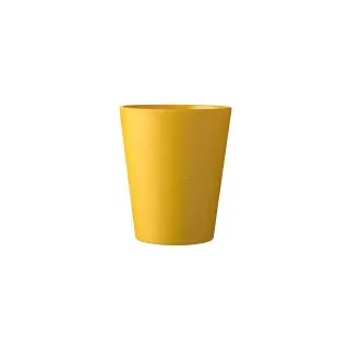 Mepal Bloom Becher Outdoor Trinkbecher Melamin, 300 ml, Stapelbarer Partybecher nachhaltig für Zuhause und unterwegs, Farbe: pebble yellow