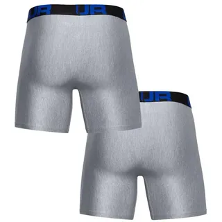 Under Armour Tech 6in 2 Pack, schnelltrocknende Boxershorts, komfortable Unterwäsche mit enganliegendem Schnitt im 2er-Pack