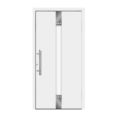 Aluminium-Haustür Moderno M440/B 110 x 210 cm Weiß Anschlag Links