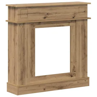 vidaXL Kaminumrandung Artisan-Eiche 102 x 26 x 100 cm Holzwerkstoff - Braun