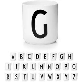 Design Letters Tasse Personalisiert A-Z | Weiße Tassen | Kaffeetassen Buchstaben | Kaffeebecher Porzellan | Personalisierte Tasse Weiß, Personalisierte Geschenke | Dekorativ Tasse mit Initialen 250 Ml