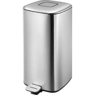 EKO - Regent Treteimer 32 Liter - Stainless steel Plastic - Matt edelstahl - Silber