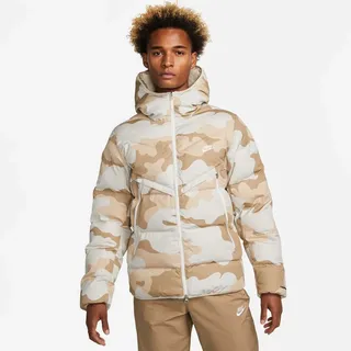 Nike Herren Winterjacke Therma-FIT Windrunner Camo Jacket DQ4935-072 XS - Light Bone/Sail - XS