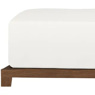 SCHIESSER Spannbettlaken Jersey 100 x 200 - 100 x 220 cm weiß