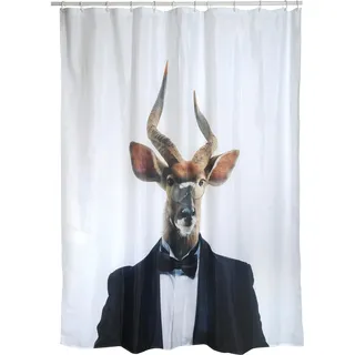 MSV Duschvorhang 180 x 200 cm weiß