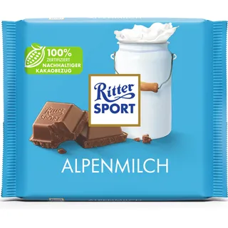 Ritter Sport Alpenmilch mit feiner Alpenmilch Schokolade 100g