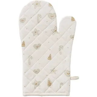 Boltze Home Küchenhandschuh Bakery , Creme , Naturmaterialen , 20x33 cm , Heimtextilien, Geschirrtücher & Schürzen, Topflappen & Kochhandschuhe