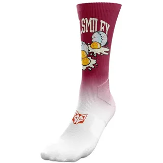 Otso S.w.smiley Concrete Canvas Egg Socken - Red - EU 40-43