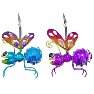 Levitantes Solar LED Schmetterling Dekorative Gartenleuchten Outdoor Terrasse Lichter 12 cm x 5 cm x 18 cm Schmetterling Warmweiß