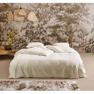 Essenza Bettwäsche »Minte, Baumwoll-Satin, unifarben« 2 Stk. tlg., beige