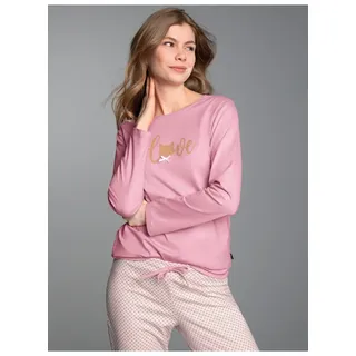 TRIGEMA »TRIGEMA Pyjama-Oberteil mit Cat Love-Print« 1