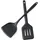 Pfannenwender Silikon 2er Set Schwarz